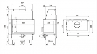 DEFRO IMPULS SM BP wymiary